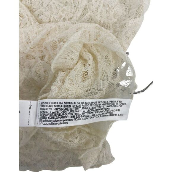 Massimo Dutti Womens Lace Top Shirt Small S Ivory Cream 6870/770 NWT - Picture 8 of 12
